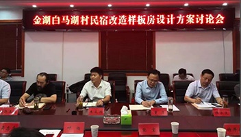 市文旅集团组织召开金湖白马湖村民宿改造样板房设计方案讨论会