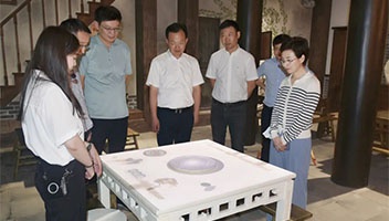 连云港市来淮考察文化产业发展及大运河“百里画廊”建设工作