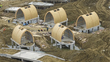 白马湖向日葵营地项目现雏形