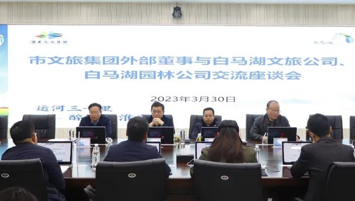 市文旅集团外部董事赴白马湖片区调研