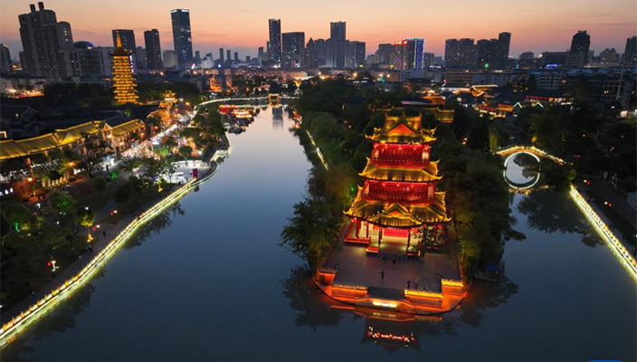 新华社｜江苏淮安：夜经济拉动文旅消费